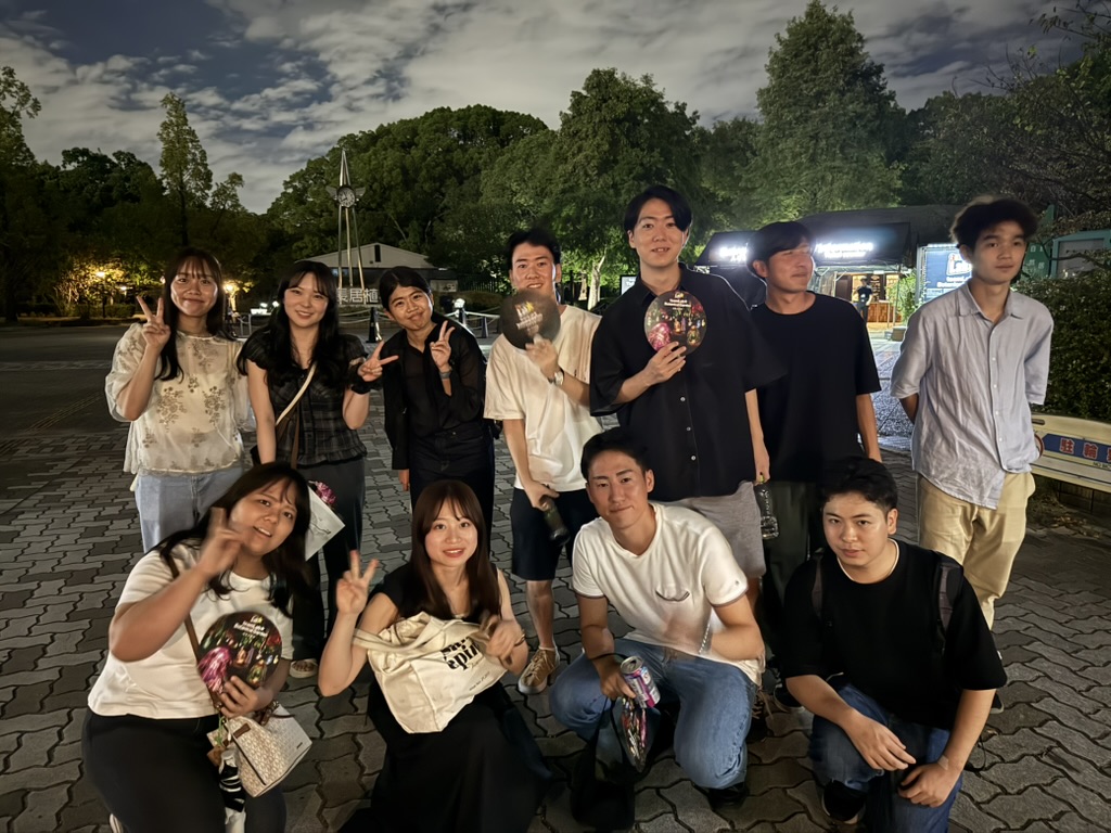 チームラボ　ボタニカルガーデン（大阪）での集合写真